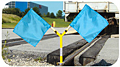 Magnetic Rail Flag Holder